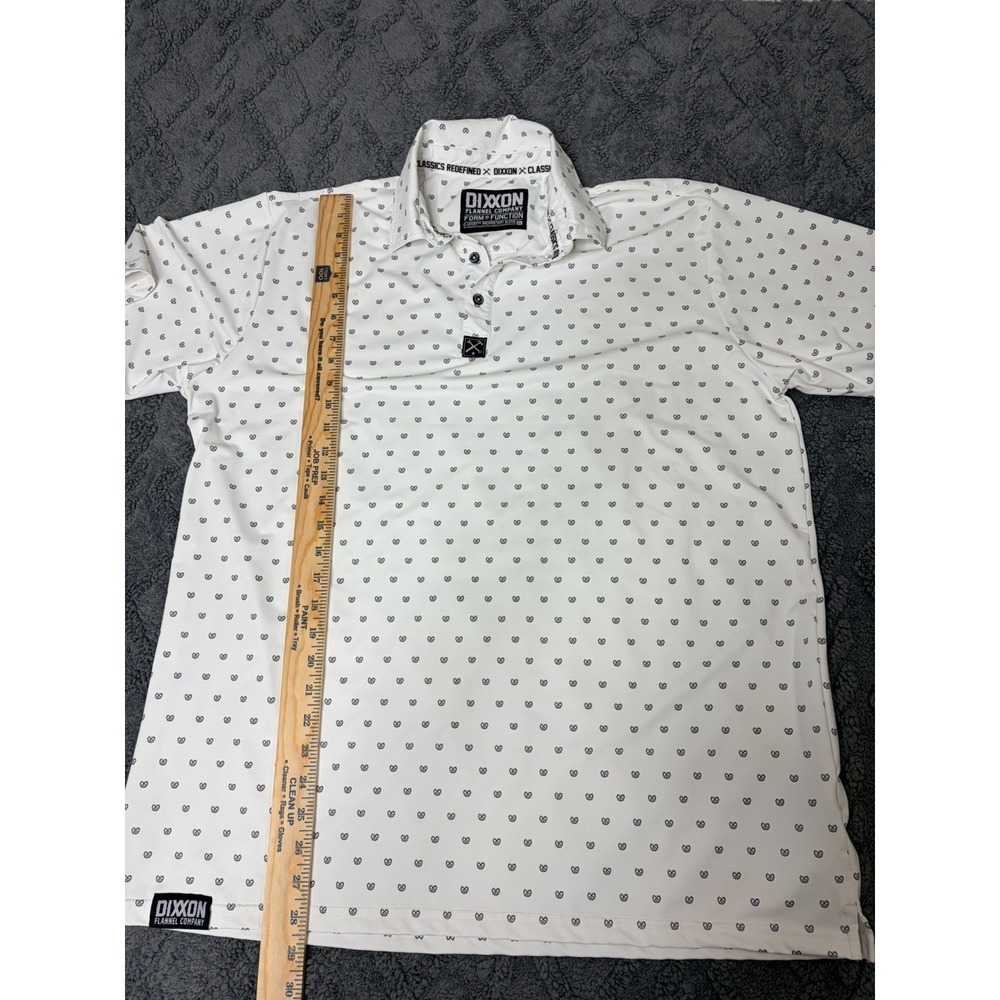 DIXXON Flannel Co Polo Shirt Mens XL Brochacho White D Sport Performance - Picture 4 of 8